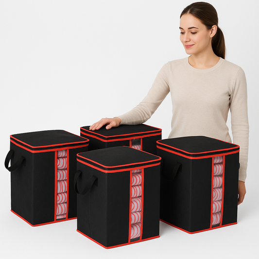 Extra Large Capacity Storage Organizer Bag | Black | 100Gsm