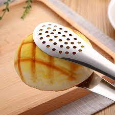 Stainless Steel Food Serving Tong With Holes