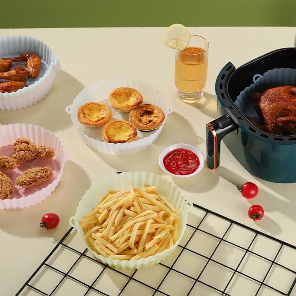 Silicone Air Fryer Baking Tray (Pack of 2)