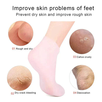 Women Silicone Moisturizing Socks | Pair For Rough & Craked Feet